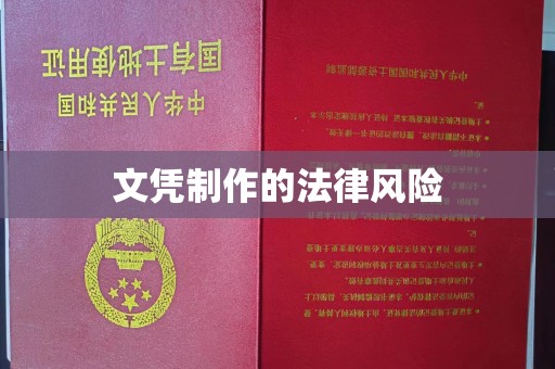 江达文凭制作的法律风险