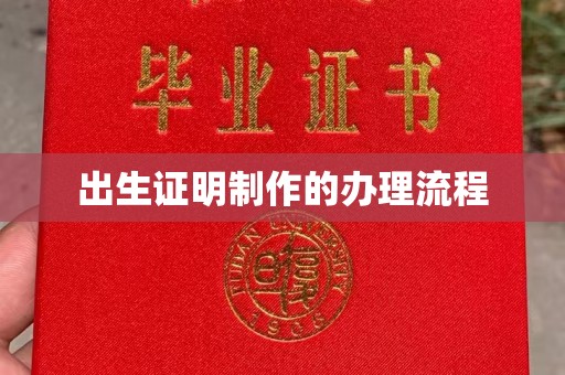 蓝田出生证明制作的办理流程